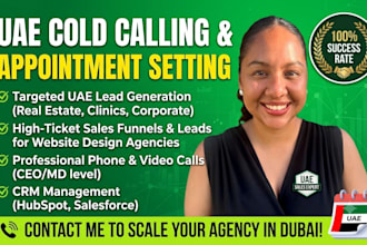 do uae cold calling appointment setting and lead generation for website design