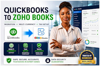 migrate quickbooks to zoho books with multi currency tax setup