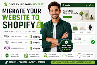 migrate wix to shopify wix website squarespace to shopify woocommerce to shopify