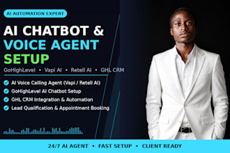 gohighlevel ai chatbot, ai voice agent, vapi ai retell ai calling agent, ghl crm