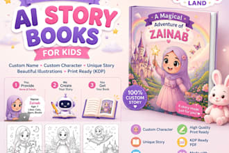 create personalized ai story books for kids
