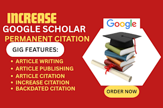 increase google scholar citation