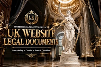draft UK solicitor website documents, privacy policy, cookies policy terms, ndas