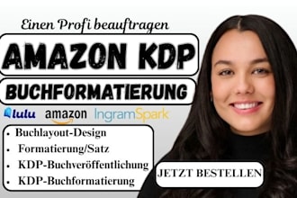 buchformatierung fur amazon KDP buchveroffentlichung, taschenbuch und buchsatz