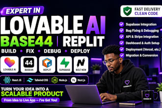 fix lovable ai, lovable to IOS, base44, bug fix, lovable to wordpress,replit
