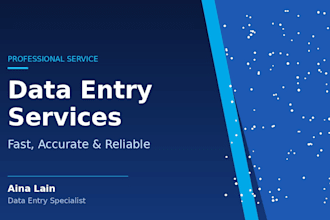 do accurate and fast data entry, copy paste, excel