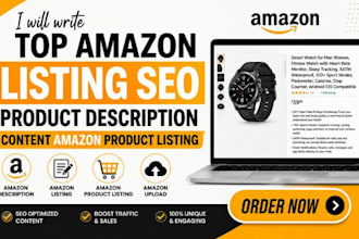 write top amazon listing SEO product description content amazon product listing