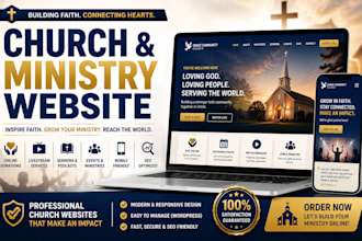 design and redesign church website, ministry website, donation christain website