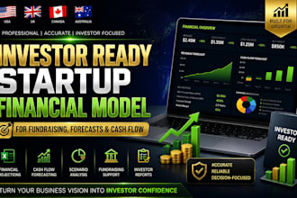 build investor ready startup financial model for fundraising forecasts cash flow