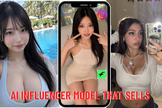 design ai model ai influencer for instag fanvue ai model lora training krea