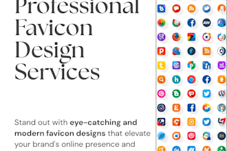 design professional minimalist favicon for website or app