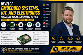 develop embedded systems, iot, and electronics projects from schematic to pcb