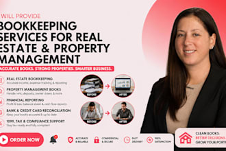 provide property management bookkeeping and accounting support, expense tracking