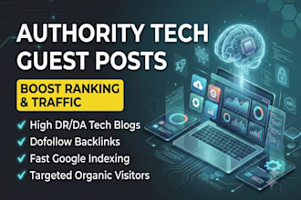 provide tech saas guest post backlinks on ai and saas websites