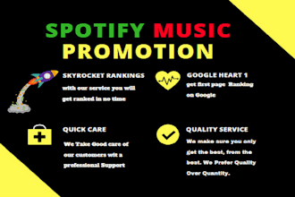 promote spotify music album and spotify track