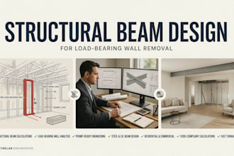 design structural beam for load bearing wall removal