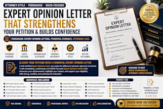craft expert opinion letters highlighting exceptional professional achievements