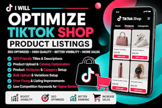 tiktok shop product listing