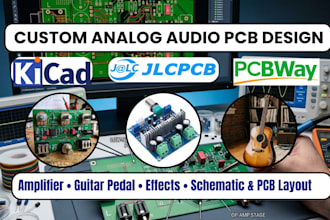 analog audio pcb circuits design amplifier guitar pedal effects schematic layout