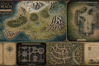 design custom dnd battle maps, regional fantasy maps