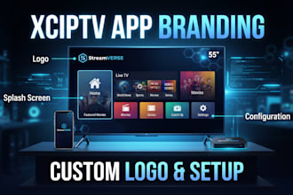 customize xciptv app with your logo branding and configuration