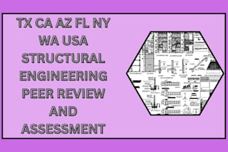 tx ca az fl ny wa USA structural engineering plan review and stamp