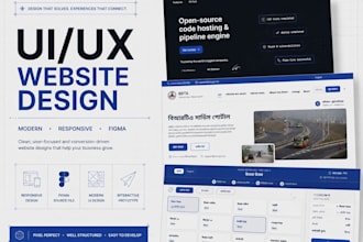 design a modern website UI UX in figma