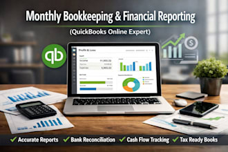 provide monthly bookkeeping services in quickbooks and xero