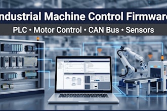 develop machine control firmware for plc, motor controller, sensors and can bus