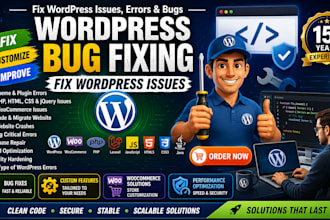 wordpress bug fix, fix critical error, wordpress error fix, woocommerce fix
