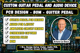 design guitar pedal audio pcb amplifier circuit pcb layout