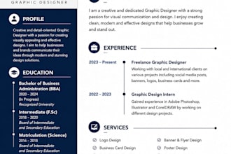 create professional resumes and cvs