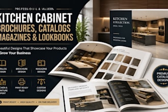 design kitchen cabinet brochures, furniture catalogs, magazines and lookbooks