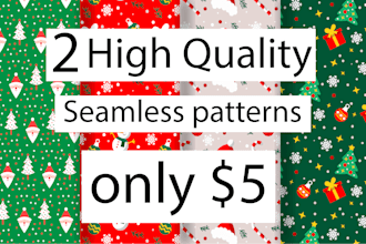 do seamless christmas repeat patterns for fabric textile pod