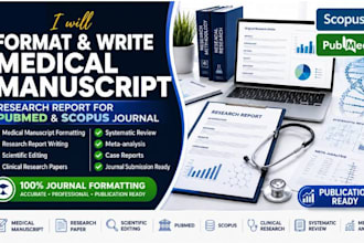 format and write medical manuscript, research report for pubmed, scopus