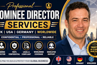 provide professional nominee director services for UK, USA, germany worldwide