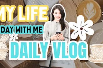 design a day with me aesthetic  vlog youtube thumbnail