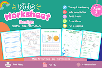 create engaging preschool worksheets and activities