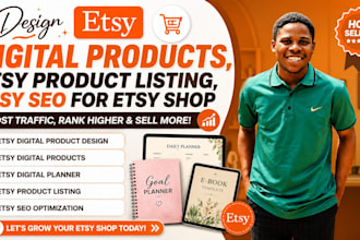 design etsy digital product etsy products listing etsy SEO for etsy shop