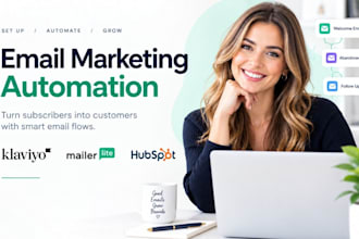 klaviyo, mailerlite email marketing automation, hubspot crm, klaviyo email flows