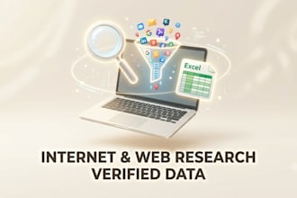 do web research, internet research, and data collection
