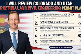 review colorado and utah structural and civil engineering permit plans
