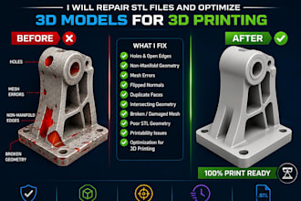 repair stl files and optimize 3d models for 3d printing