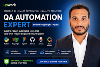 do web automation testing using playwright and python