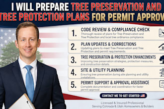 prepare tree preservation and tree protection plans for permit approval
