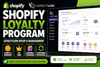 setup shopify loyalty program with loyaltylion rewards