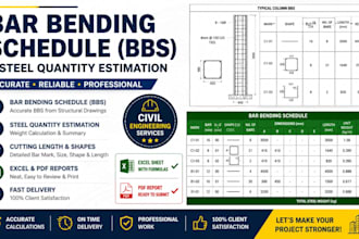 prepare accurate bar bending schedule bbs and steel quantity estimation