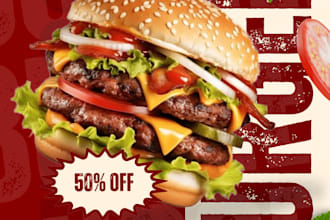 design high quality food posters