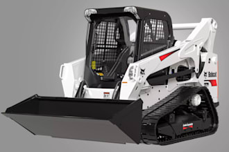 build 3d industrial vehicle from image, 3d farming simulator, game ready tractor