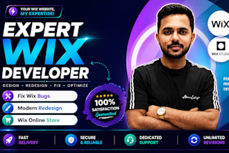 build wix website, fix wix bugs, or do wix redesign